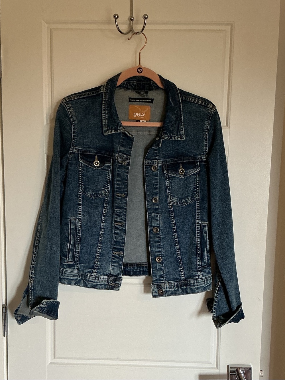 Only Classic Dark Blue Denim Jacket